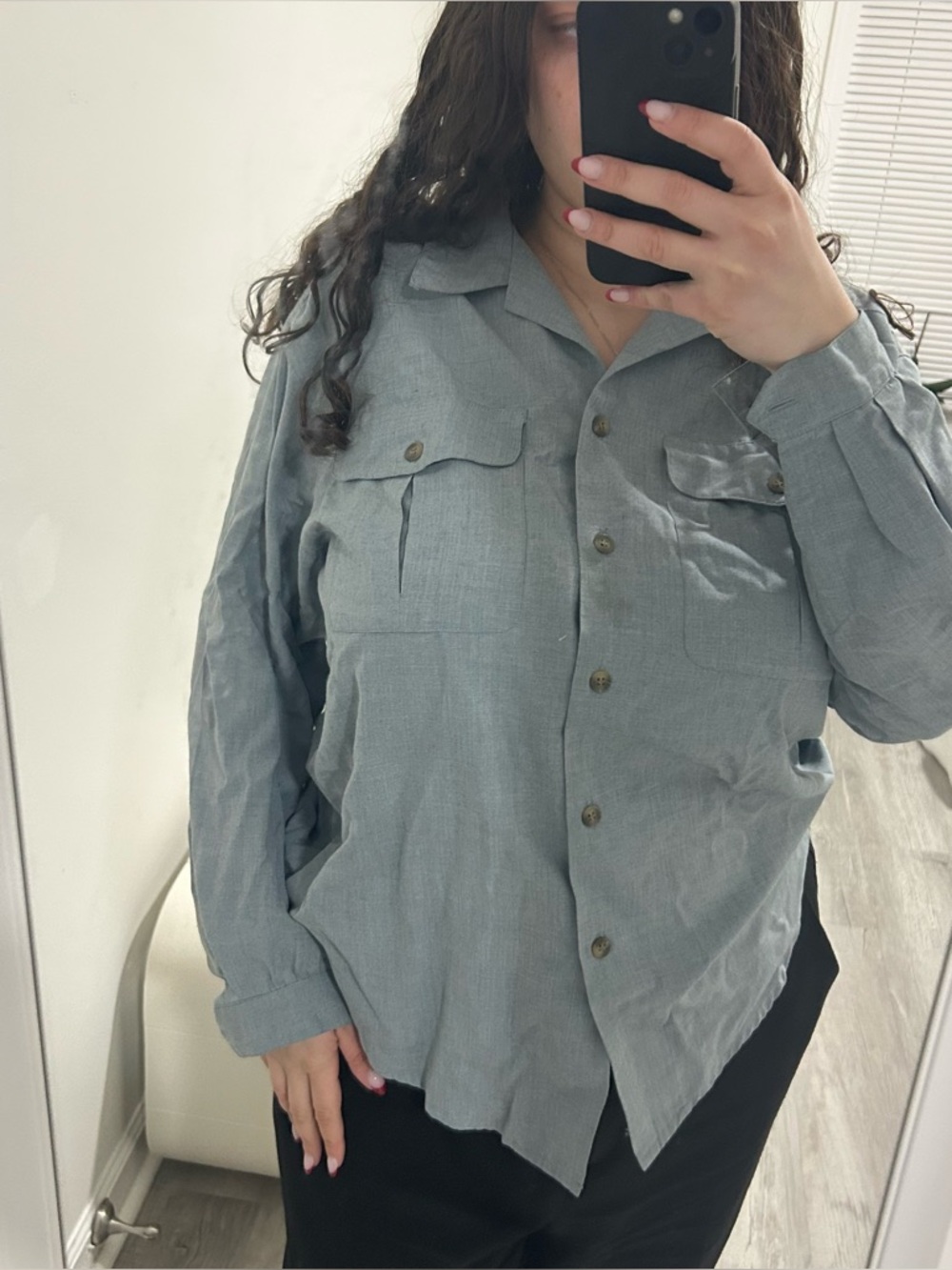 liz claiborne button down top